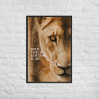 Lion Quote Framed