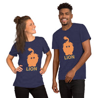 Cute Lion Short-Sleeve Unisex T-Shirt